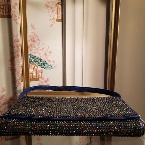 Cocue Royal Blue Sequin Bag Japanese - Picture 3 of 10